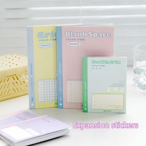 32Sheets Expansion Stickers Memo Pads Sticky Notes School Office Supply Studenty Message Sticker Label Grid/Dot/Tom