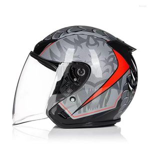 Мотоциклетные шлемы шлемы мужская наполовину электроэнергетическая шляпа на весь сезон защита от солнца