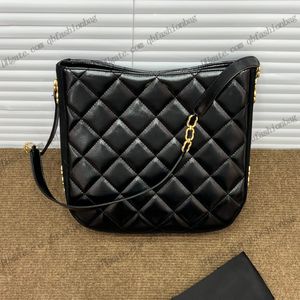 22a Hippi Hobo Omuz Çantaları Buzlu Deri Klasik Kapitone Altın Metal Donanım Kayışı Crossbody Dış Mekan Büyük Kapasite Trendi Çantalar 28x28x7cm