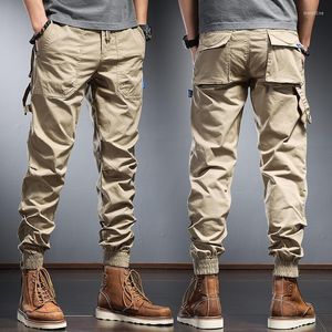 Pantaloni da uomo 2022 Summer Fashion Cargo Men Streetwear Pantaloni da jogging slim fit casual in cotone tattico multitasche