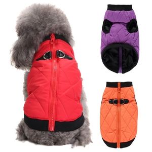 Hundkläder Vinter Pet Clothes Warm Jacket Coat med dragkedja fritidskläder för Chihuahua French Bulldog Outfits 221109