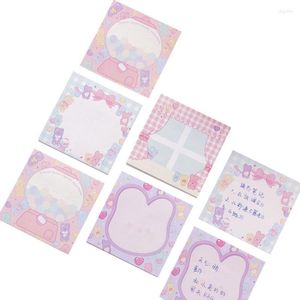 Gift Wrap 20Pack/Lot Lovely Pink Memo Sticker Girl Candy Note Paper Paste Creative Notepad School Supplies