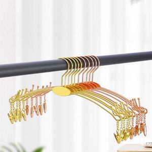 Metal Underwear Bra Rack Durable Fashion Children Clothes Hangers Hook Lingerie Shop Display Hanger with Clips