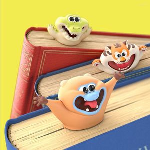 Segnalibri est 3D stereo simpatico cartone animato divertente panda mante scimmia dorata tigre segnalibro libro cancelleria scolastica regali per bambini