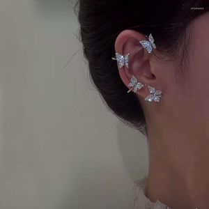 CAOSHI Exquisiter Schmetterlingsclip für Frauen, romantischer Jahrestagsschmuck, gepflasterte helle Zirkonia-Accessoires, ein Stück