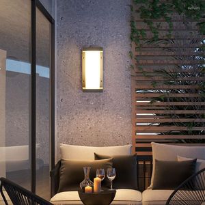 Duvar lambaları su geçirmez LED lamba retro dış sensör kapısı baş balkon avlu dış teras