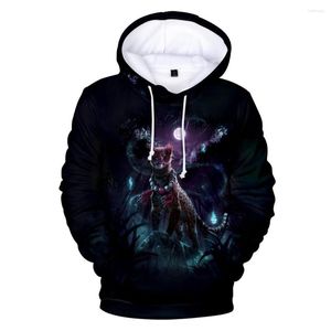 Erkek Hoodies Leopard 3D Sıradan Sweatshirt Erkek Sokak Giyim Artı Kazak Üstler Erkek/Kadın Hayvan Kadınları Unisex Hooded