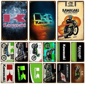 KA Moto Metal m￥lning Vintage Retro Wall House Restaurang Decoration Plaque Pub Bar Home Wall Decor Art Tin Sign Plate Man Cave 20CMX30CM Woo Woo