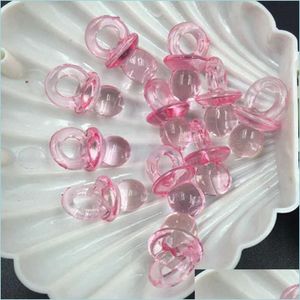 Favor de festa por atacado 50pcs ch￡ de beb￪ favores resina mini chupetas menina menino festas de casamento suprimentos de abastecimento de batimentos decora￧￣o dh4uk