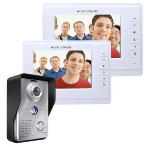Campainhas de vídeo intercomunicam 7''inch Sistema visual de telefone com fio kit de câmera de monitor para segurança em casa 221108