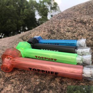 Altri accessori per fumatori Nuovo arrivo Elementi essenziali da viaggio portatili Narghilè Tabacco Tubo per acqua in vetro acrilico Toppuff Tubi per fumatori Accesso Dh3Qa