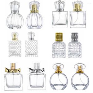 Storage Bottles 1PCS 30ml/50ml/100ml Portable Refillable Spray Perfume Clear Glass Empty Bottle For Travel Large Cosmetic Fine Mist Atomizer