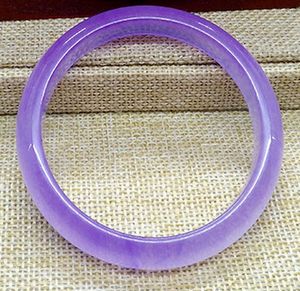 Bangle Natural 58-64 мм, сертифицированный кварцитовый лавандовый браслет нефрита Jadeite