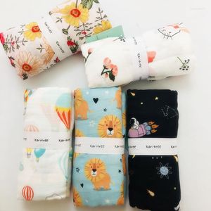 毛布120cmベビースワドルモスリンブランケット品質​​Aden Anais Multi-Use Cotton/Bamboo Infantラップ