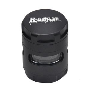 Altri accessori per fumatori New Window Style Herb Grinder 50Mm Grande 5 pezzi Alluminio aeronautico Fumo a base di erbe con parte superiore in metallo Tob Dh1A2