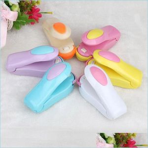 Other Kitchen Dining Bar Portable Mini Food Sealing Hine Kitchen Snacks Plastic Bags Heat Sealer Saver Storage Without Retail Pac Dhm7S