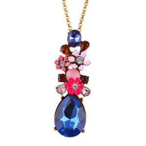 Pendant Necklaces Crystal Diamond Necklaces For Women Men Bohemian Rhinestone Long Charms Chains Drop Delivery Jewelry Pendants Dhyg9