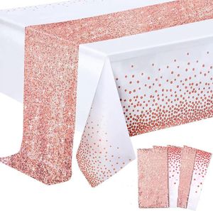 Tala de mesa 1 conjunto de lantejoulas de rosa dourada com corredor para casamentos de festas decoração de natal em casa restaurante