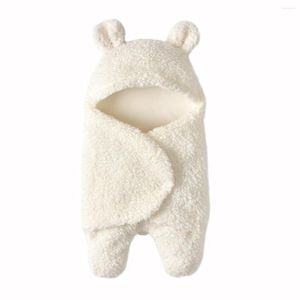 Battaniye bebek süper yumuşak sonbahar ve kış battaniye doğumlu bebek kıyafetleri 55 29cm sıcak polar tek parça erkek kızlar giyim