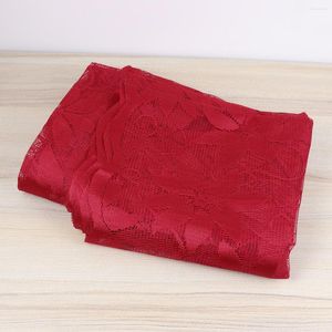 Mesa de tela de mantel navideño de la fiesta de encaje de la fiesta corredor rectangular festivos placazos para festives manteles crochet lino doiles rojos algodón
