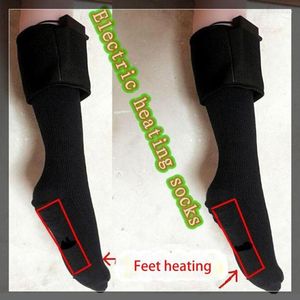 Мужские носки 1 Пара электрическая батарея, управляемая нагреванием унисекс, нагревание на открытых велосипедных чулках тепловые зимние теплое капля ноги