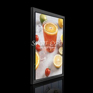 バーカフェ広告ディスプレイライトボックス90x120cmプロモーションポスター壁取り付け木製ケースパッキング