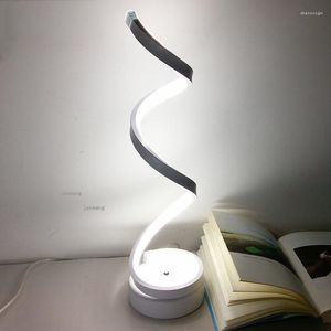 Table Lamps Modern Nordic LED Strip Light Lamp Bedside Aluminum Deco Maison For The Bedroom Desk Bed Drgse