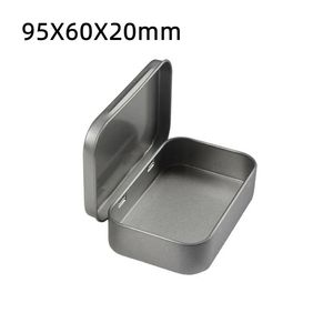 95X60X20mm Tin Boxes Flip Top Bottles Mini Jars Metal Storage Containers Cans For Vapes E Cig Cut Tobacco Cigarettes DAB Dry Herb Flowers Candy Tool Lipstick Wax Case