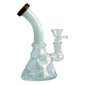 21cmx7cmx7cm Stemless 10 inches glass water pipe with a percolator