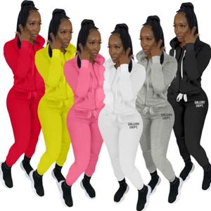 2024 Diseñador Marca Mujeres Chándales Trajes de jogging Carta Conjunto de 2 piezas Trajes de manga larga Ropa deportiva Sudaderas con capucha Chaqueta Pantalones Sudaderas Otoño Ropa de invierno 8875-3