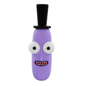 Rökning Pipe Silicone Mr. Big Eye Shape Grade Hand Pipe Bubbler Röktillbehör Dab Rig