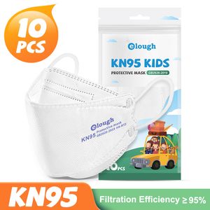 children's mask kn95 spray code willow leaf 4D three-dimensional fitting protection and dust prevention