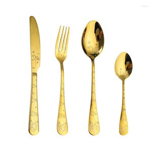 Geschirr-Sets, Utensilien für Küchenzubehör, Esszimmer-Utensilien-Set, tragbar, Geschenk, Tisch, Restaurant, Edelstahl, Besteck, El-Geschirr