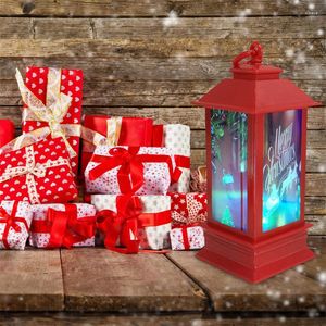 Weihnachtsdekorationen, Vintage-Kerzenlaterne für den Außenbereich mit LED-Licht, Schneemann/Schlitten, Party-Dekoration, Ferienhausbedarf