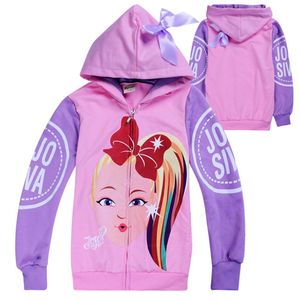 jojo siwa clothes kids zipper hoodies Spring and Autumn t Kids Girls Hoodies Jacket Coat cm kids designer clothes girls ZSS3256G