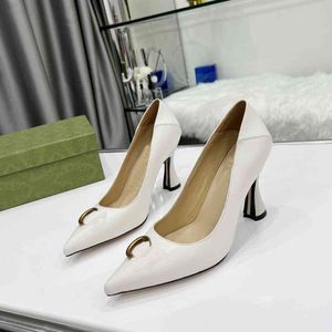 Pumps Designer Dress Shoes Fashion Double G Heels Woman GGity Heel Wedding Shoes Luxury Leather Sexy Women SDGDS