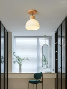 Подвесные лампы японские деревянные потолочные светильники люстра для кухонного прохода