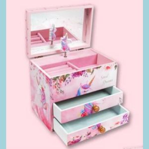 Jóias Caixas Infantil Box Princesa Coreana Pequeno Ear Pivamento Droga Drop Drop 202 OTBQN