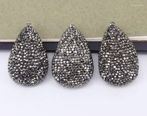 Pendant Necklaces 5pcs Crystal Rhinestones Drop Beads Charm Gem Stone For Jewelry Making