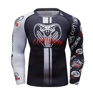 Camisetas masculinas Menas Moda 3D Camisa de compressão impressa com fitness masculino Casa de roupas de fitness masculino Cosplay Tops