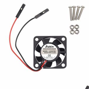 Integrerade kretsar Raspberry Pi Fan Liten Computer Cooling 30x30x7mm Brushless CPU för 3 Badd Drop Delivery Office School Business DHXKO