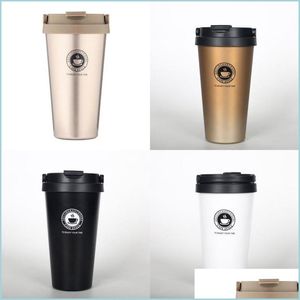 Tassen Edelstahl Vakuum Kaffeetassen Reisebecher Selbstrührende Kaffeetasse Café Tassen Trinkgeschirr Einzigartiges Geschenk Thermos Wasserflasche Drop Deliv Dhcbp