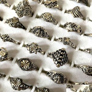 Ringos de cluster por atacado 30pcs retro moda liga anéis de herren Damen verlobungring mariage festa jóias entrega de jóias ri dhzac
