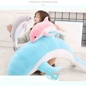 1pc мягкий дельфин обниматься розовым дельфином Peluche Toy Pelucia Dolphin Cuddle Doll Лучшие подарки на день рождения для детей J220729