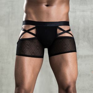 Underpants Man Sexy Black Adult Briefs com boxers