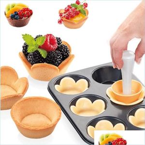 Baking Moulds Pastry Dough Tamper Kit Kitchen Flower Round Tart Cookie Cutter Set Cupcake Muffin Mods Drop Delivery Home Garden Dini Dhrnn