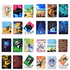 82designs Prind Leather Cartlet Casos para iPad 10.9 2022 10,9 polegadas Borbolefly Flower Animal Panda Cat Coloque de choque de choque de slot slot slot slot capa de capa bolsa