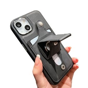 Multifunktionale Leder-Handyhüllen mit Kickstand-Kartenfach für iPhone 14 Plus 13 12 11 Pro Max XR X 8 7 Wallet Cover Anti-Fall stoßfest