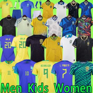 XXXL xl Brasile Maglie da calcio uomini Kit Kit Women Brasil Vini Jr G Jesus Rodrygo Antony Pedro Camiseta de futbol portiere camicie da calcio a maniche lunghe