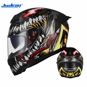 Capacetes de motocicleta Capacete de face completa Double Face para homens Mulheres Motorcross Motorbike Equipment Protection M L XL XXL314K